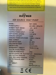 Установка теплового насоса Raymer RAY-15MN