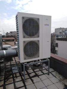 Тепловий насос повітря-вода Raymer RAY-32DS1-EVI 380V 32 кВт спліт-система