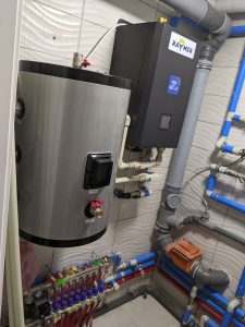 монтаж гидромодуля Реймер тепловой насос Raymer RAY-15DS2-EVI монтаж теплового насоса 3